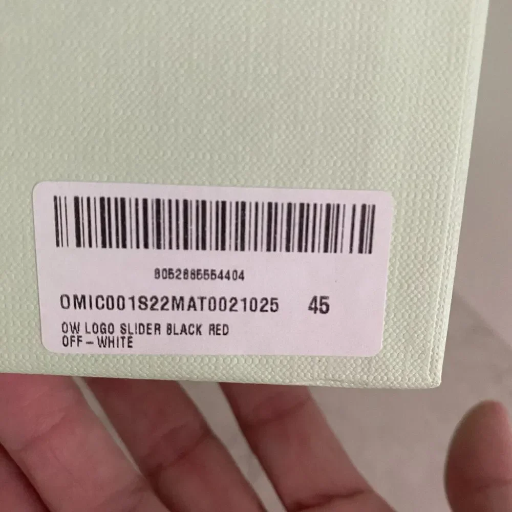 Off-White Slider‎ Cardboard Empty Storage Shoes Box